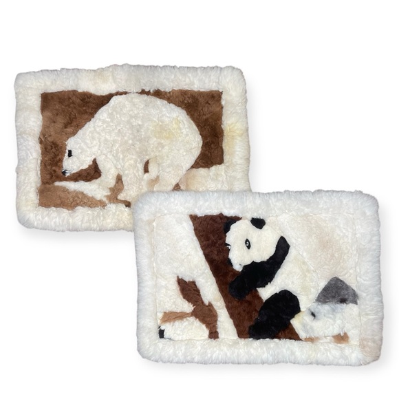 Alpaca fur pillow shams (set of 2) authenticic from Peru